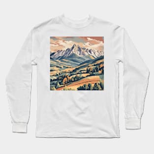 golden mountain Long Sleeve T-Shirt